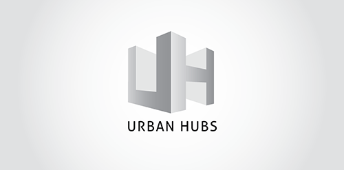 现代城市枢纽logo设计