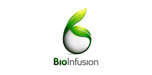 BioInfusion logo设计:绿色生态品牌标识