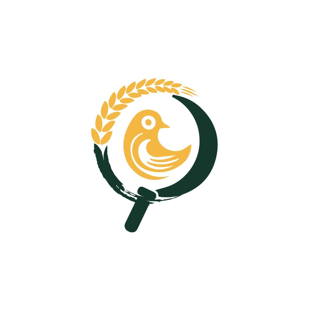 自然生态鸟形logo设计
