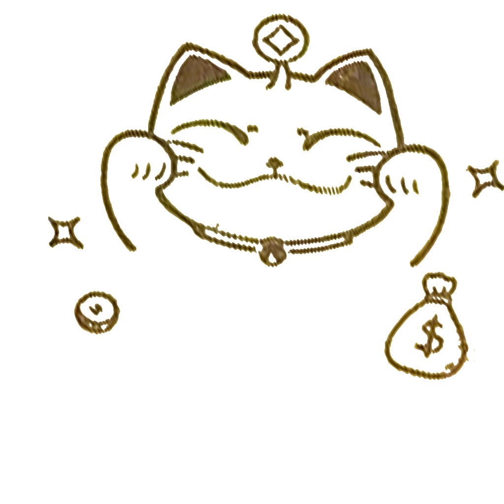 招财猫logo设计：财富与好运的象征