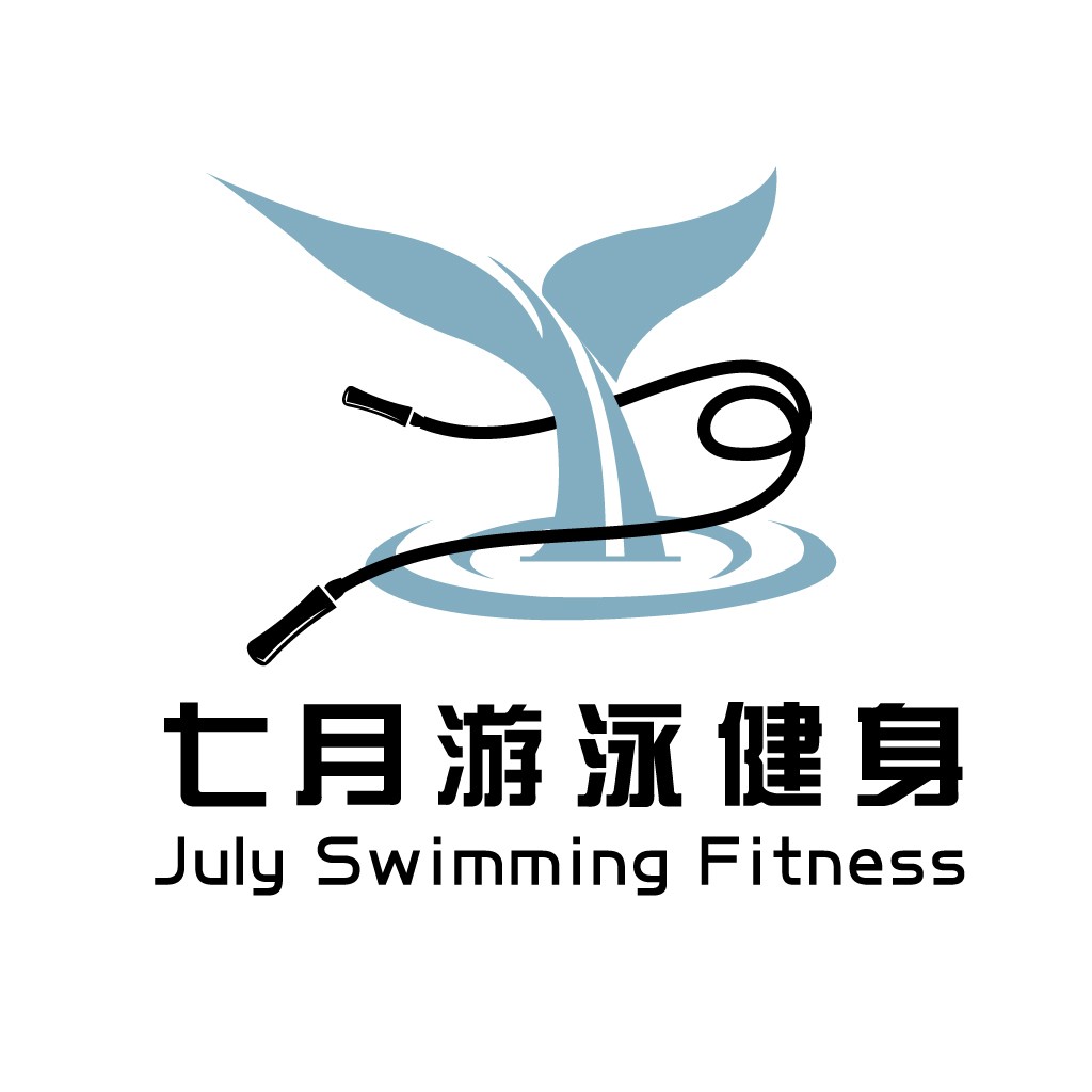 七月游泳健身logo设计