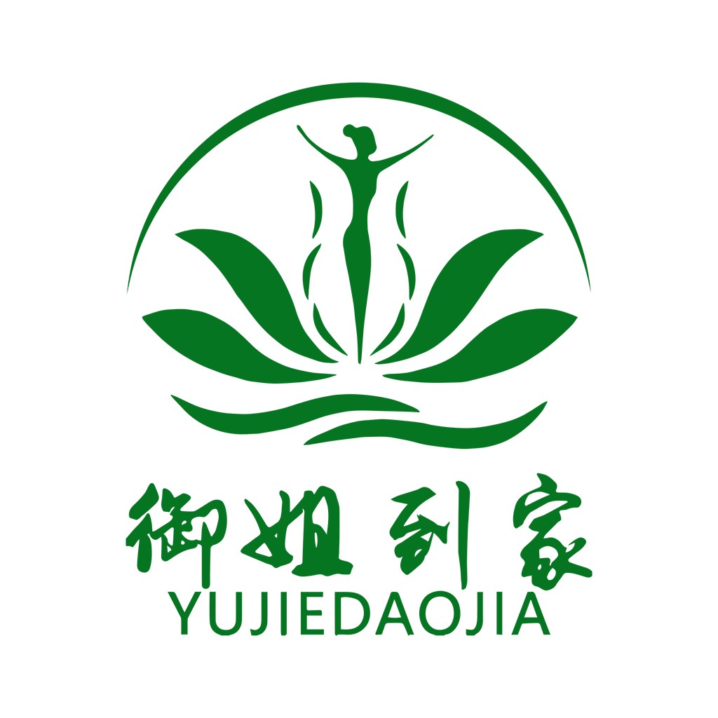 绿色植物人形logo设计