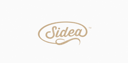 优雅简约的Sidea logo设计