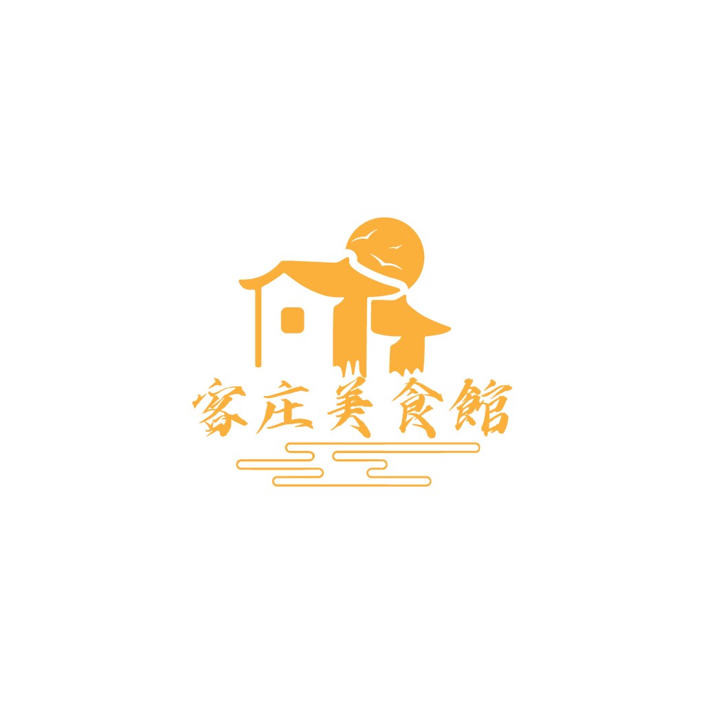 中式建筑元素logo设计