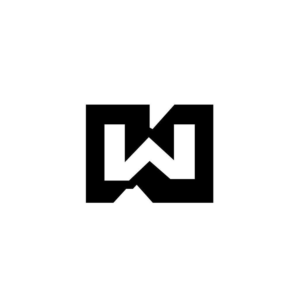 现代简约字母W标志设计