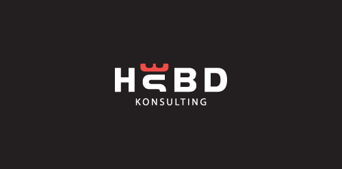 现代简约风格的HEBD咨询公司logo设计