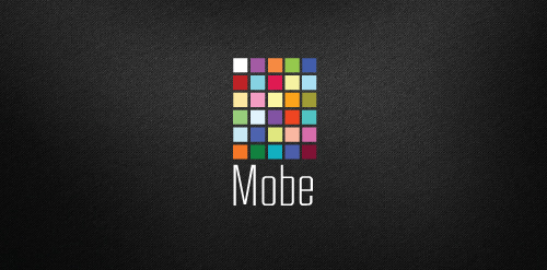 Mobelogo设计:简约方块与色彩的视觉盛宴