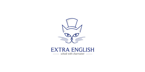 猫头英文字母logo设计