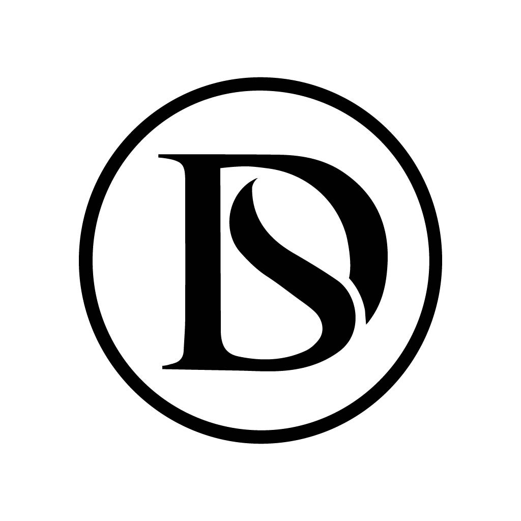 简约时尚的DS字母logo设计