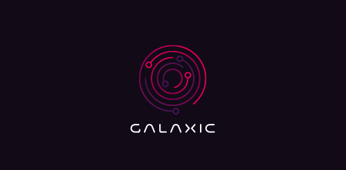 Galaxic Logo设计:科技感十足的未来品牌标识