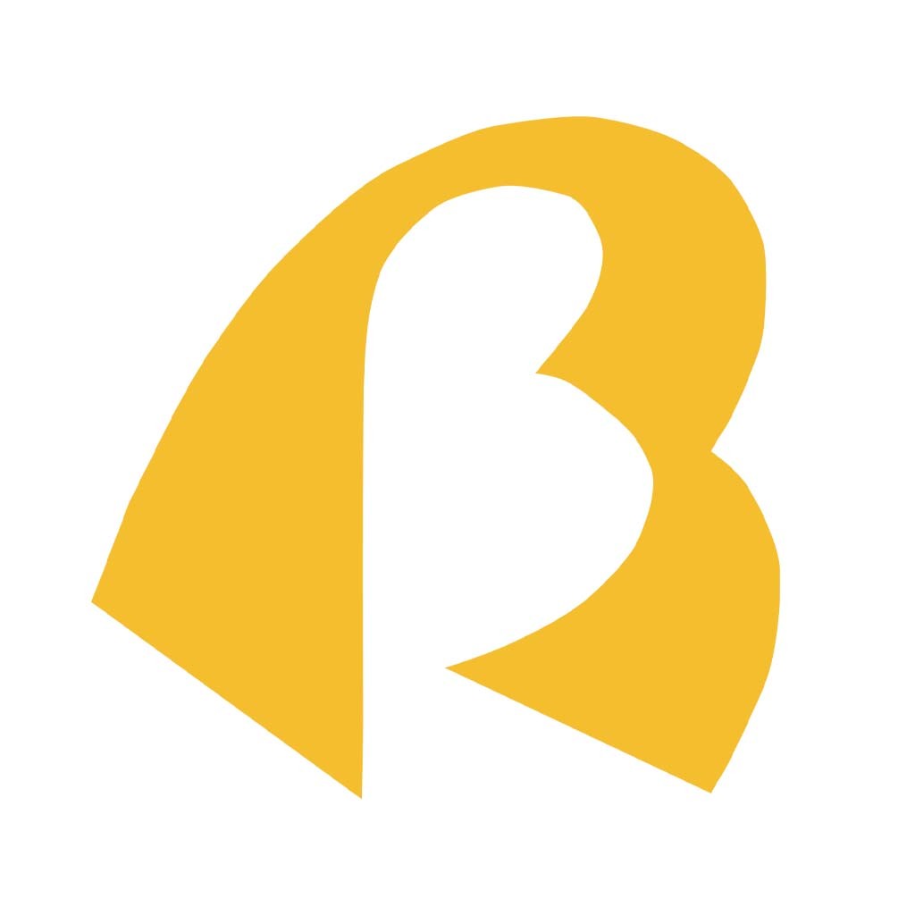 简洁现代的字母B标志设计