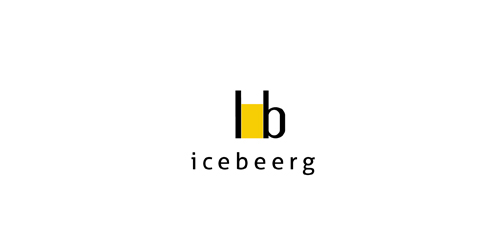 冰啤酒logo设计:现代简约风格