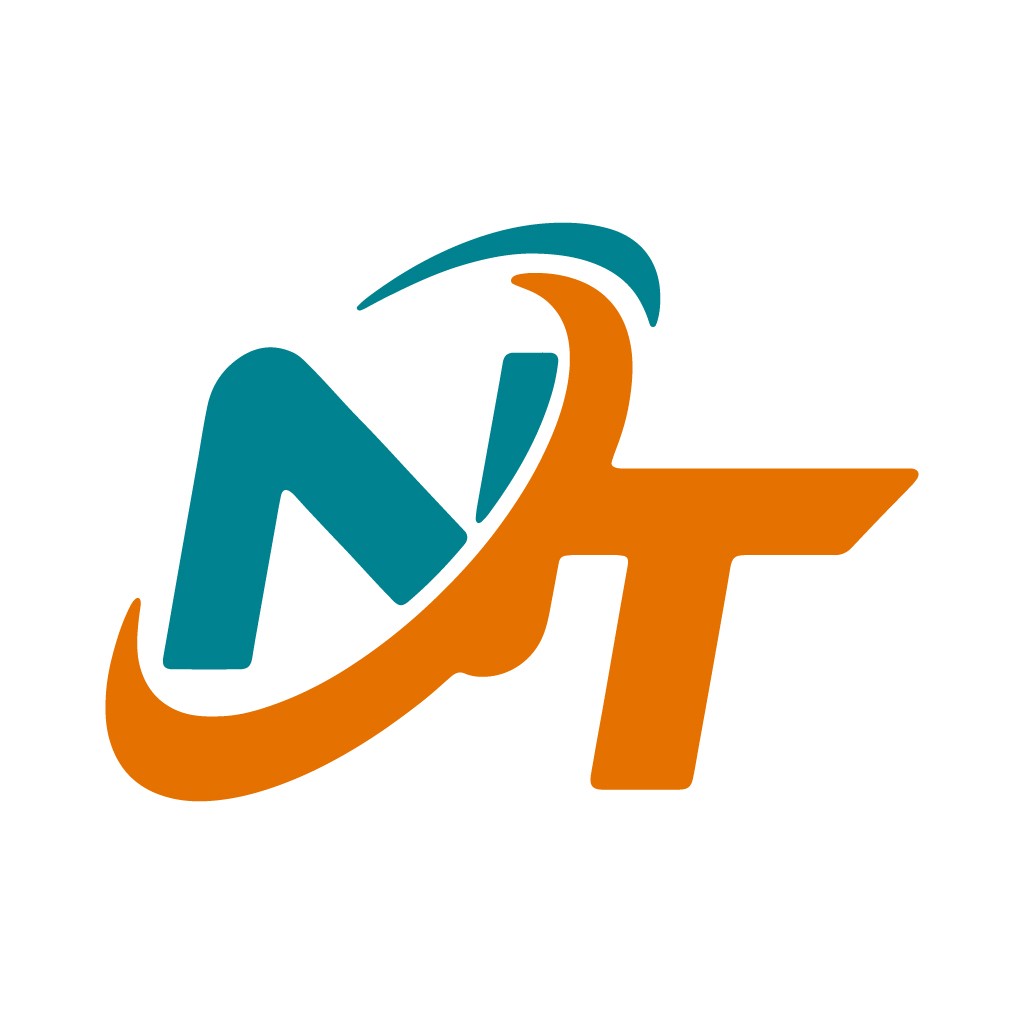 简洁现代的NT字母logo设计
