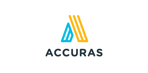 简洁明了的Accuras品牌logo设计