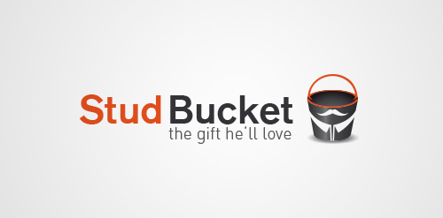 Stud Bucket Logo Design - 时尚男士礼物标志