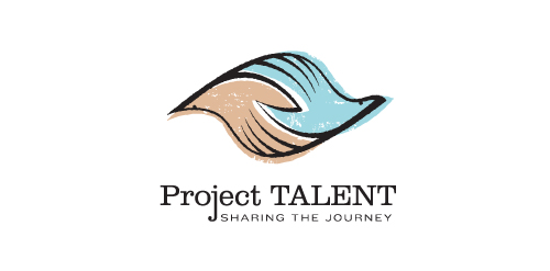 Project Talent Logo设计:分享旅程的创意标志