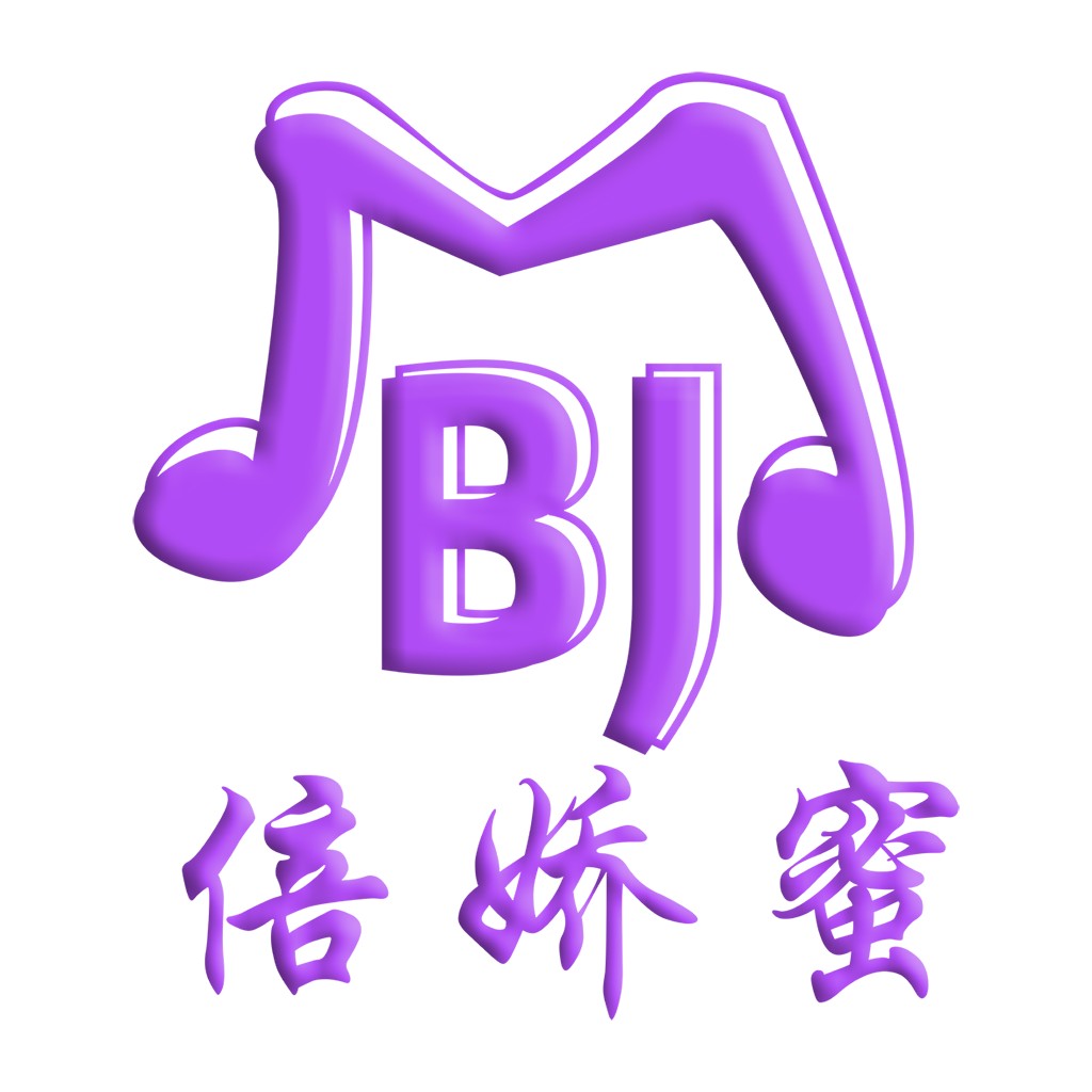 音乐主题的紫色logo设计