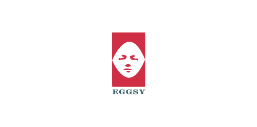 简约红白脸谱logo设计