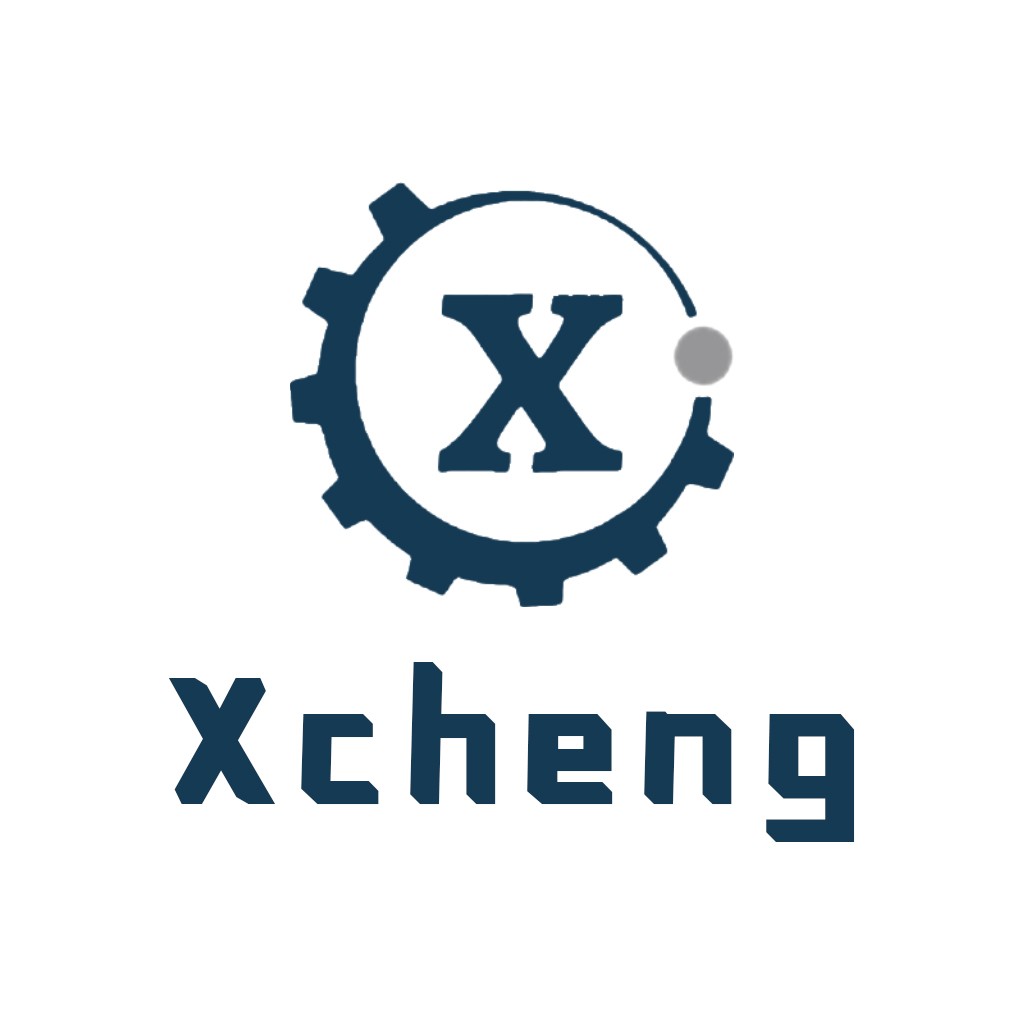 机械齿轮X字母logo设计