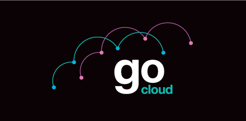 Go Cloud Logo设计:简洁科技感