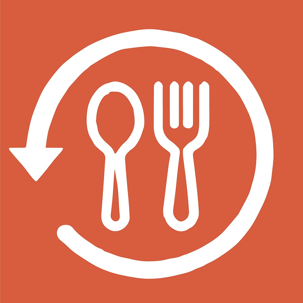 餐具循环logo设计