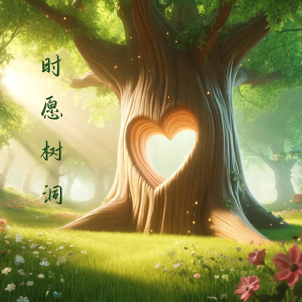 心形树洞logo设计:自然与爱的象征