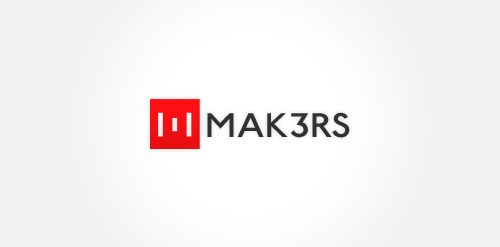 现代简约红色矩形logo设计