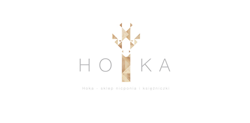 Hoka Logo设计:几何图形与简洁美学