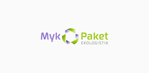 环保物流公司Myk Paket logo设计