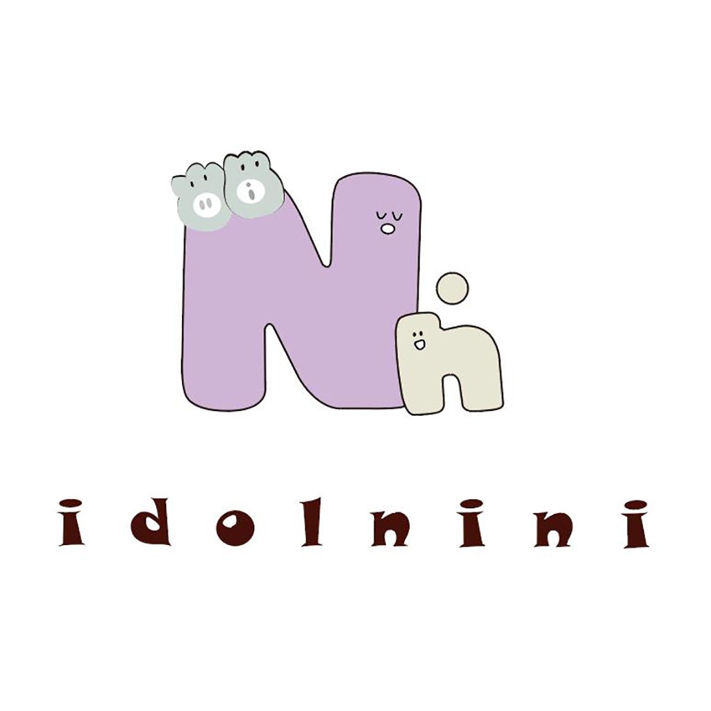 创意字母N卡通形象logo设计