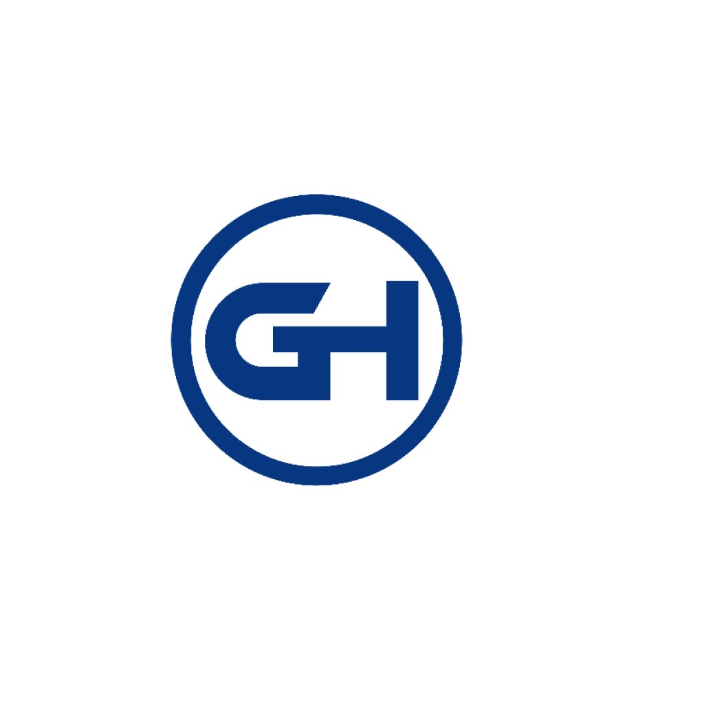 GH字母组合圆形logo设计