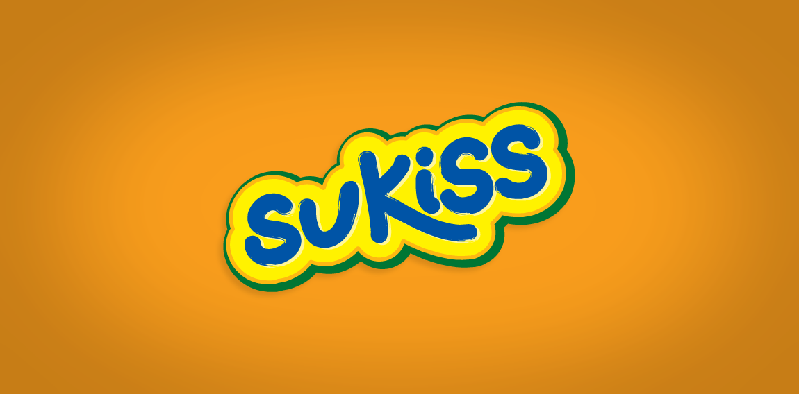 卡通风格的SUKISS logo设计