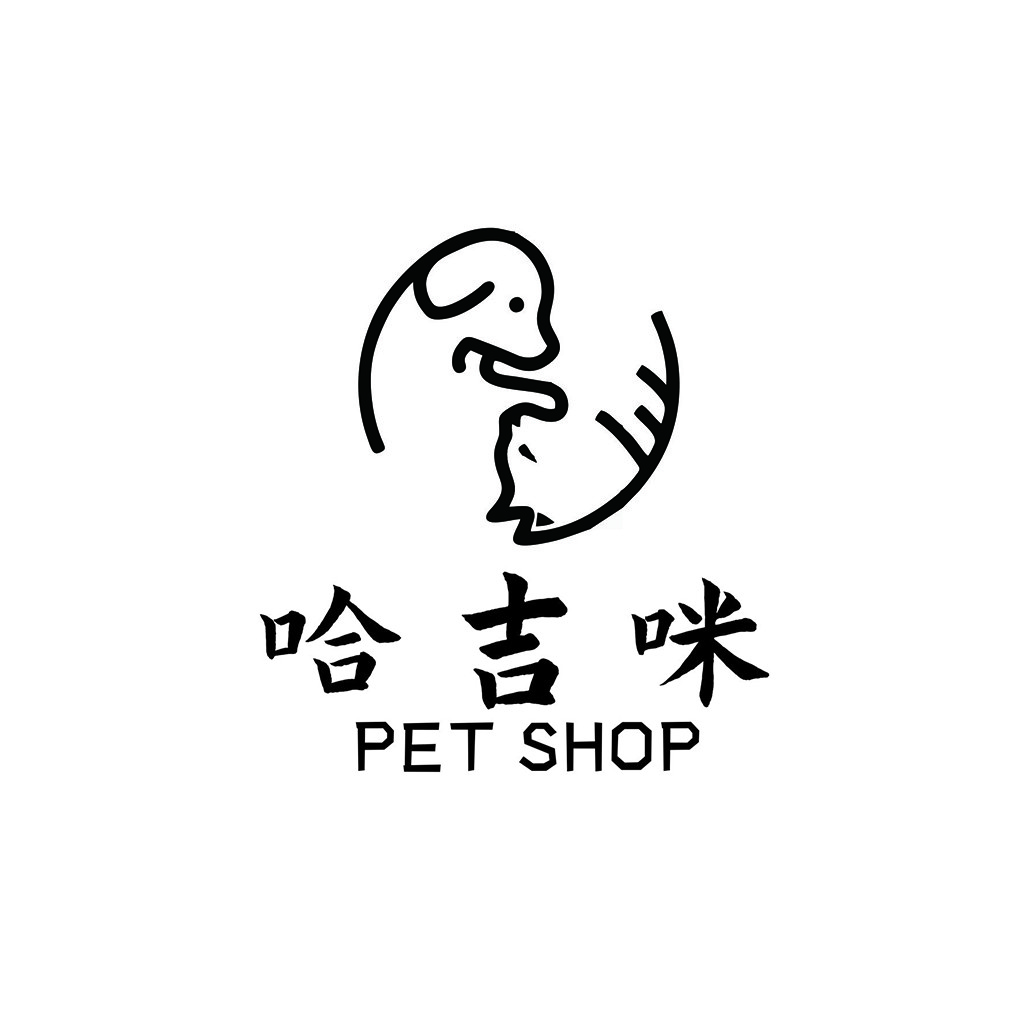 宠物店logo设计：简约线条艺术