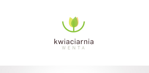 简约绿色植物logo设计