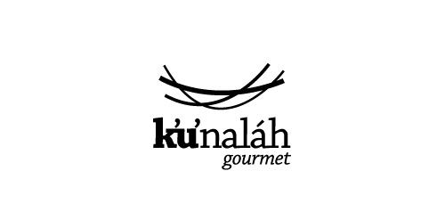 简约线条logo设计:ku'naláh gourmet