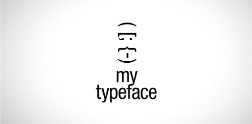 简约风格my typeface字体logo设计