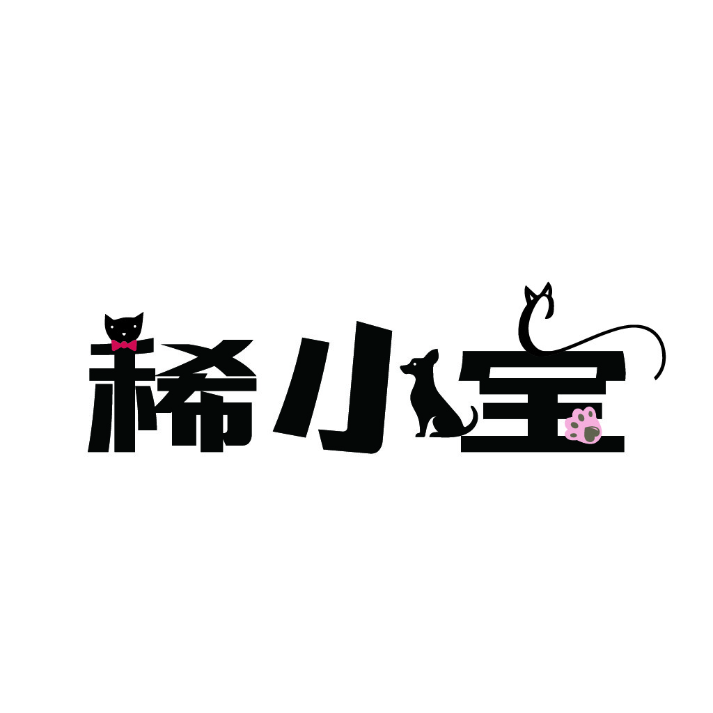 猫主题简约logo设计