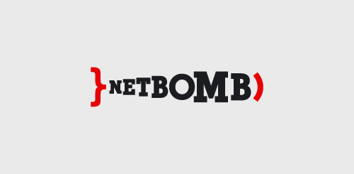 NetBomb Logo设计:简洁现代的数字科技标识