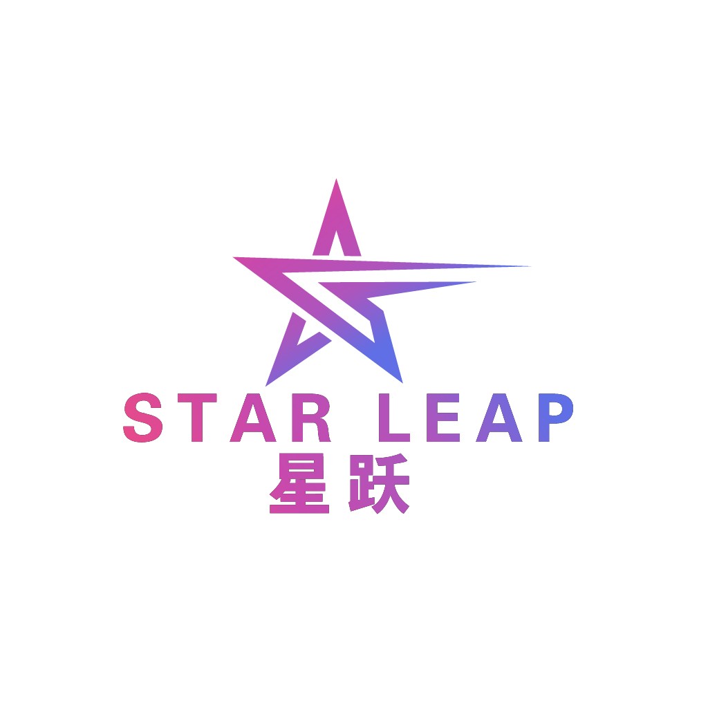 紫色渐变星星logo设计