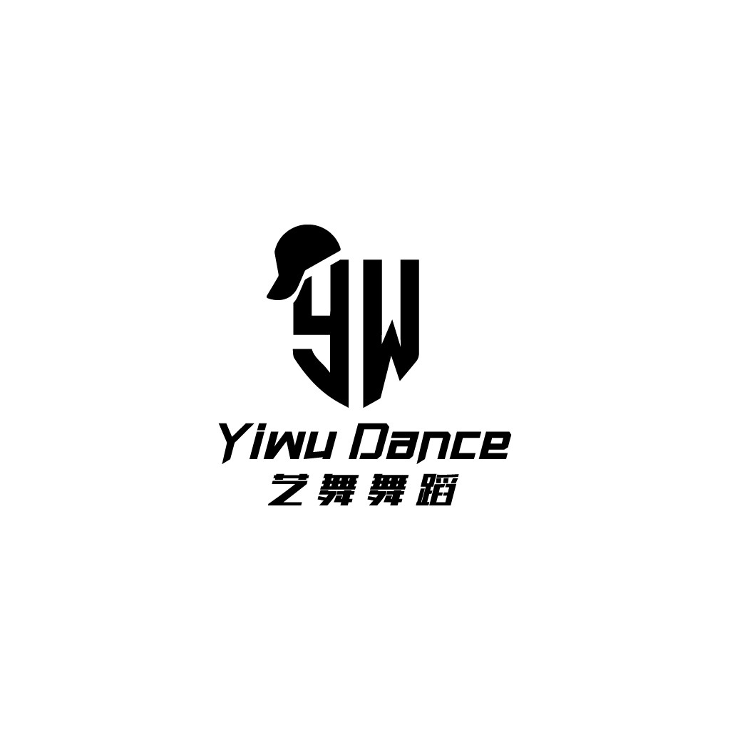 现代简约舞蹈学校logo设计