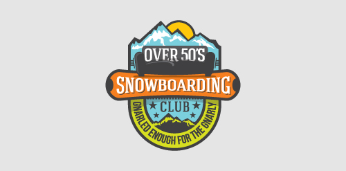 50岁以上雪上运动俱乐部logo设计