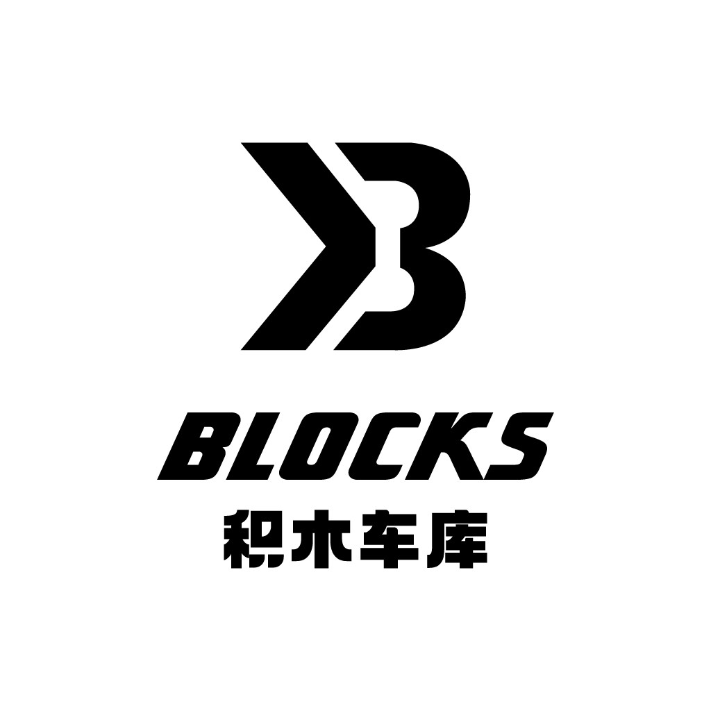 BLOCKS积木车车库logo设计