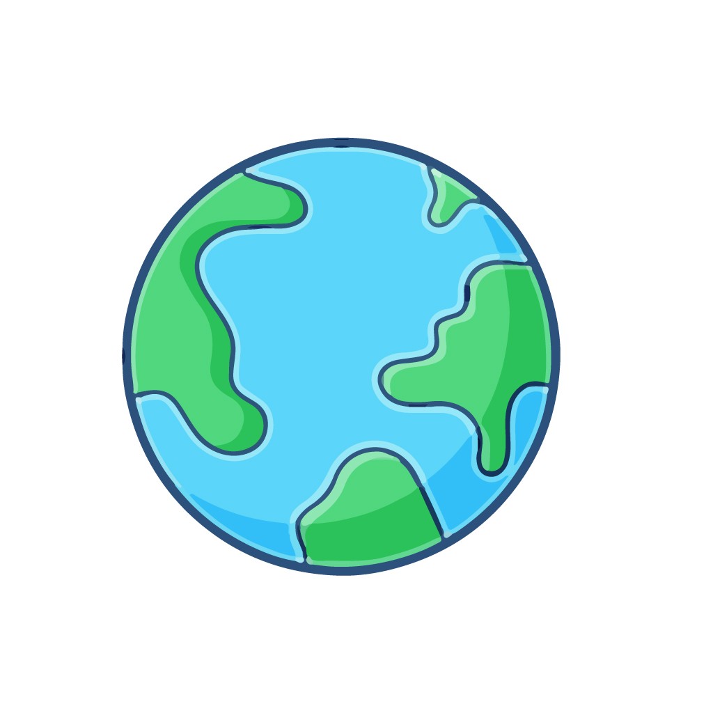 地球主题的简约logo设计