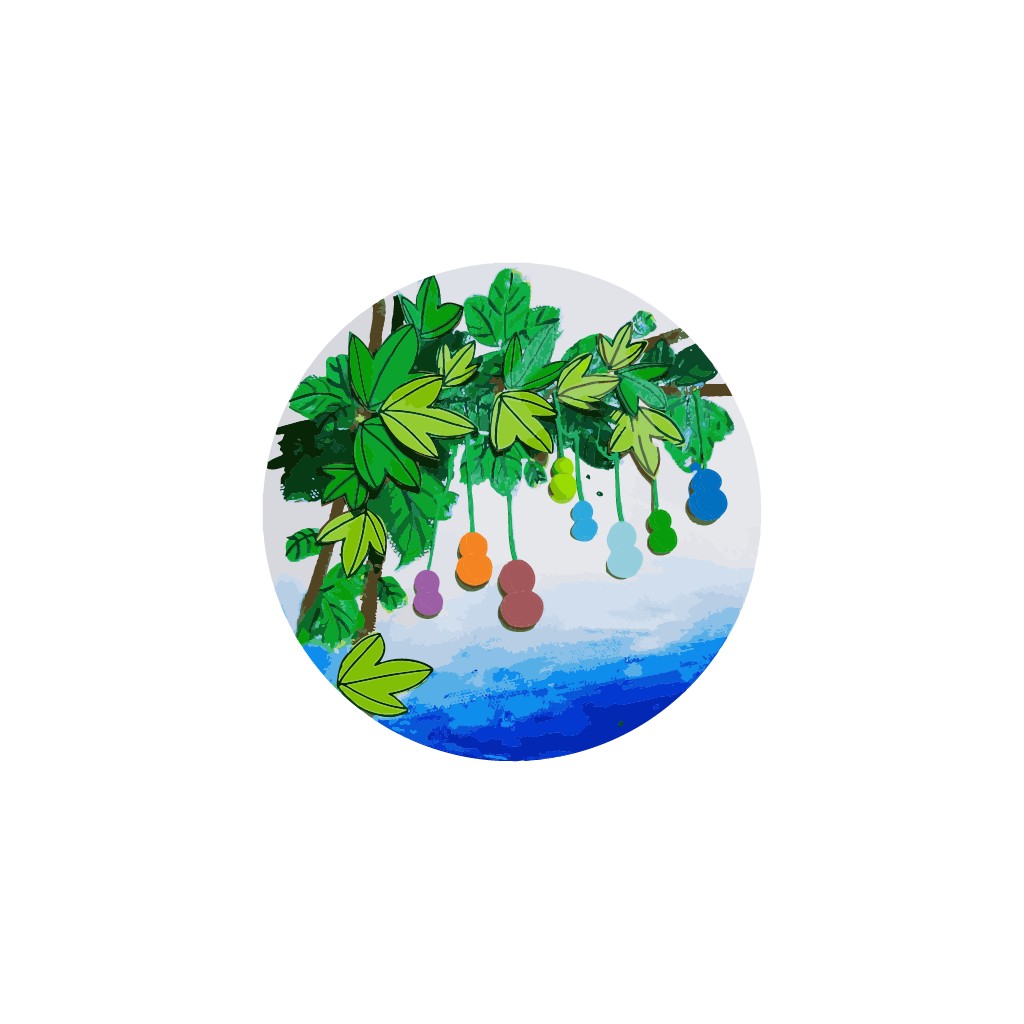 创意热带植物logo设计