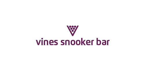 Vines Snooker Bar Logo Design