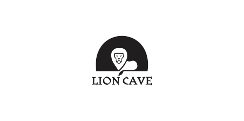 狮子洞穴Logo设计:简约动物主题标识