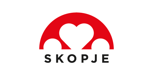 Skopje Logo Design - 爱心拱门