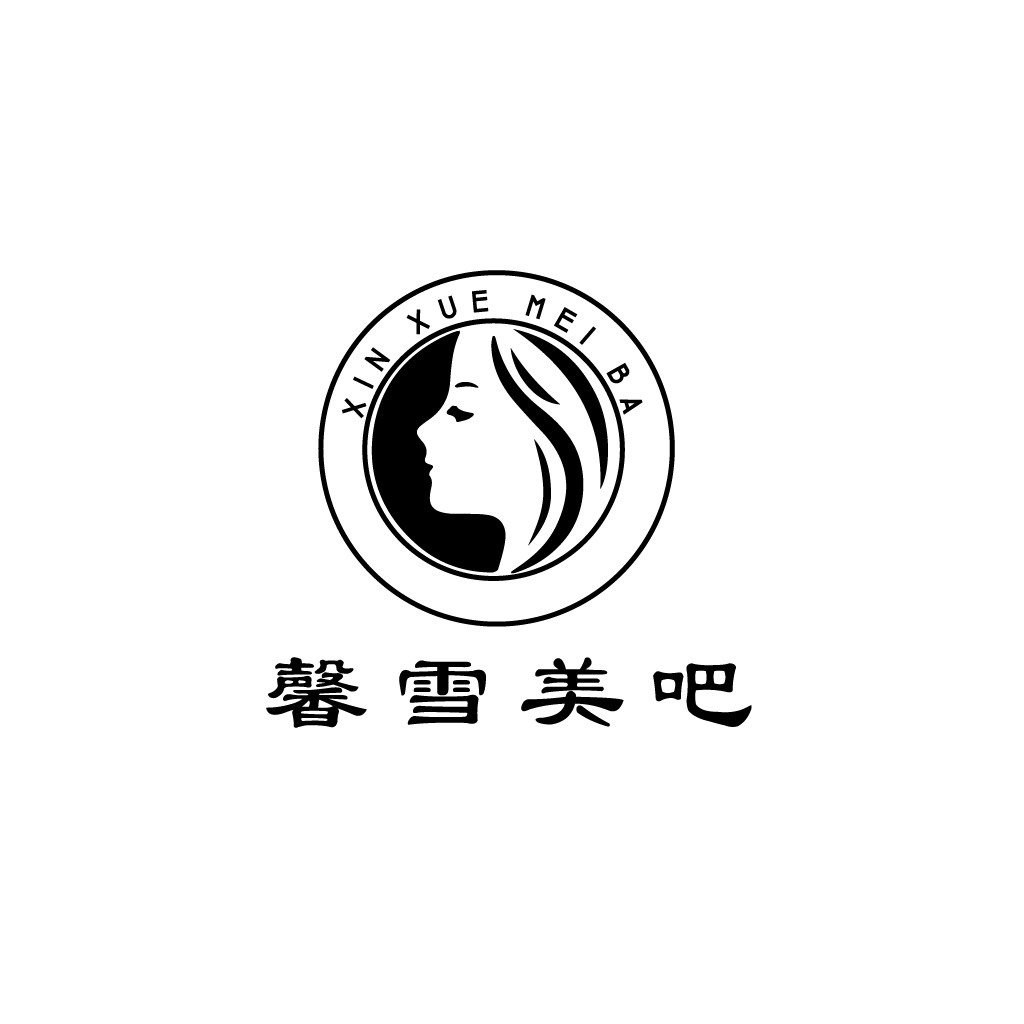 简约女性轮廓logo设计