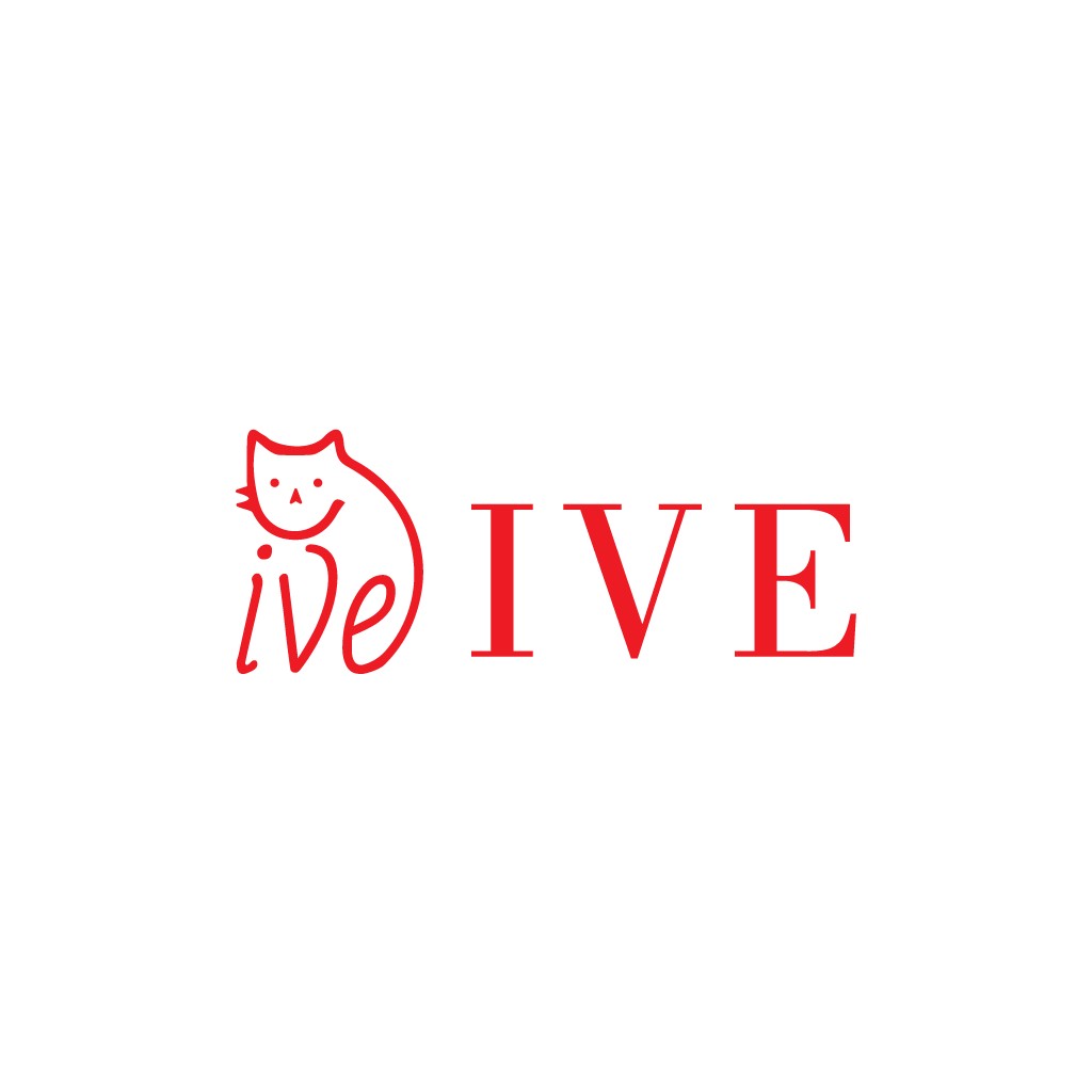 猫形图案与文字结合的logo设计