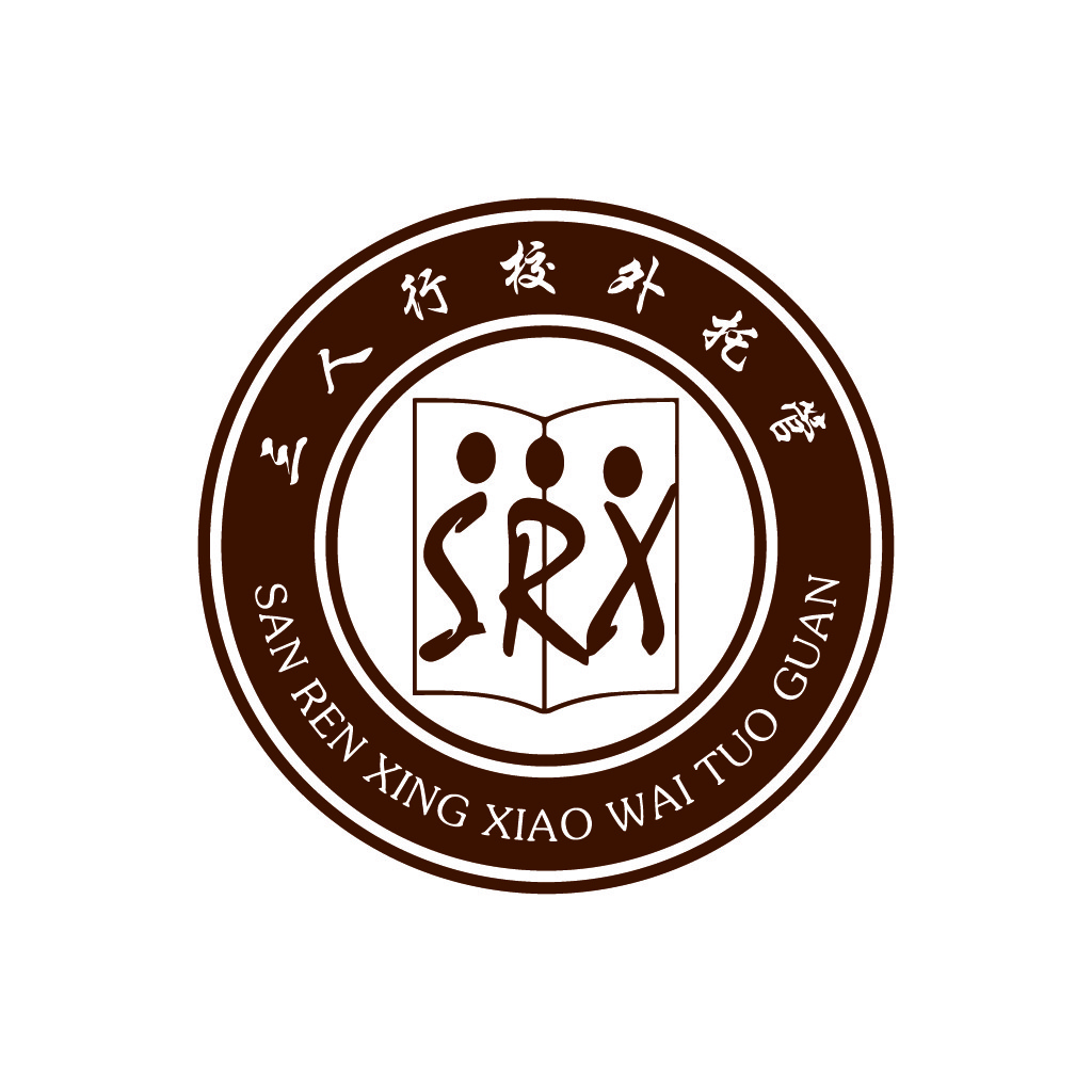 教育机构logo设计 - 三人行教育